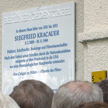 gedenktafel Kracauer gedenktafel Kracauer